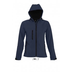 SOL'S REPLAY WOMEN - HOODED SOFTSHELL, French Navy (Jackets)