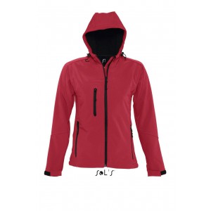 SOL'S REPLAY WOMEN - HOODED SOFTSHELL, Pepper Red (Jackets)