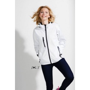 SOL'S REPLAY WOMEN - HOODED SOFTSHELL, White (Jackets)