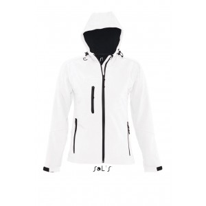 SOL'S REPLAY WOMEN - HOODED SOFTSHELL, White (Jackets)