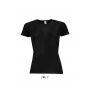 SOL'S SPORTY WOMEN - RAGLAN-SLEEVED T-SHIRT, Black