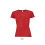 SOL'S SPORTY WOMEN - RAGLAN-SLEEVED T-SHIRT, Red