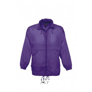 SOL'S SURF - UNISEX WATER REPELLENT WINDBREAKER, Dark Purple (Jackets)