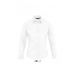 SOL'S EDEN - LONG SLEEVE STRETCH WOMEN'S SHIRT, White <font size=1>[ENG]</font>