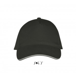 SOL'S LONG BEACH - 5 PANEL CAP, Dark Grey/Light Grey, U <font size=1>[ENG]</font>