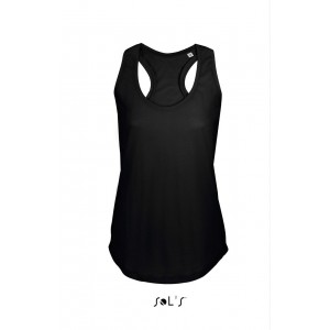 SOL'S MOKA - WOMEN?S RACER BACK TANK TOP, Deep Black <font size=1>[ENG]</font>