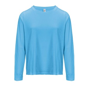 SOL'S MONARCH WOMEN - LONG SLEEVE T-SHIRT WITH ROUND NECK, Aqua <font size=1>[ENG]</font>