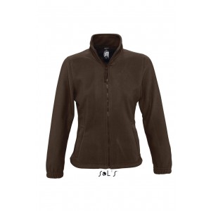 SOL'S NORTH WOMEN - ZIPPED FLEECE JACKET, Dark Chocolate <font size=1>[ENG]</font>