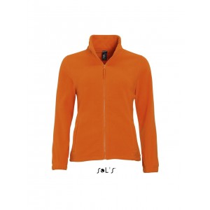 SOL'S NORTH WOMEN - ZIPPED FLEECE JACKET, Orange <font size=1>[ENG]</font>