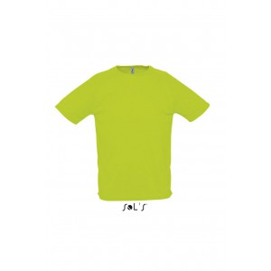 Sols Sporty Raglan T-shirt, Neon Green, XXS (T-shirt, mixed fiber, synthetic)