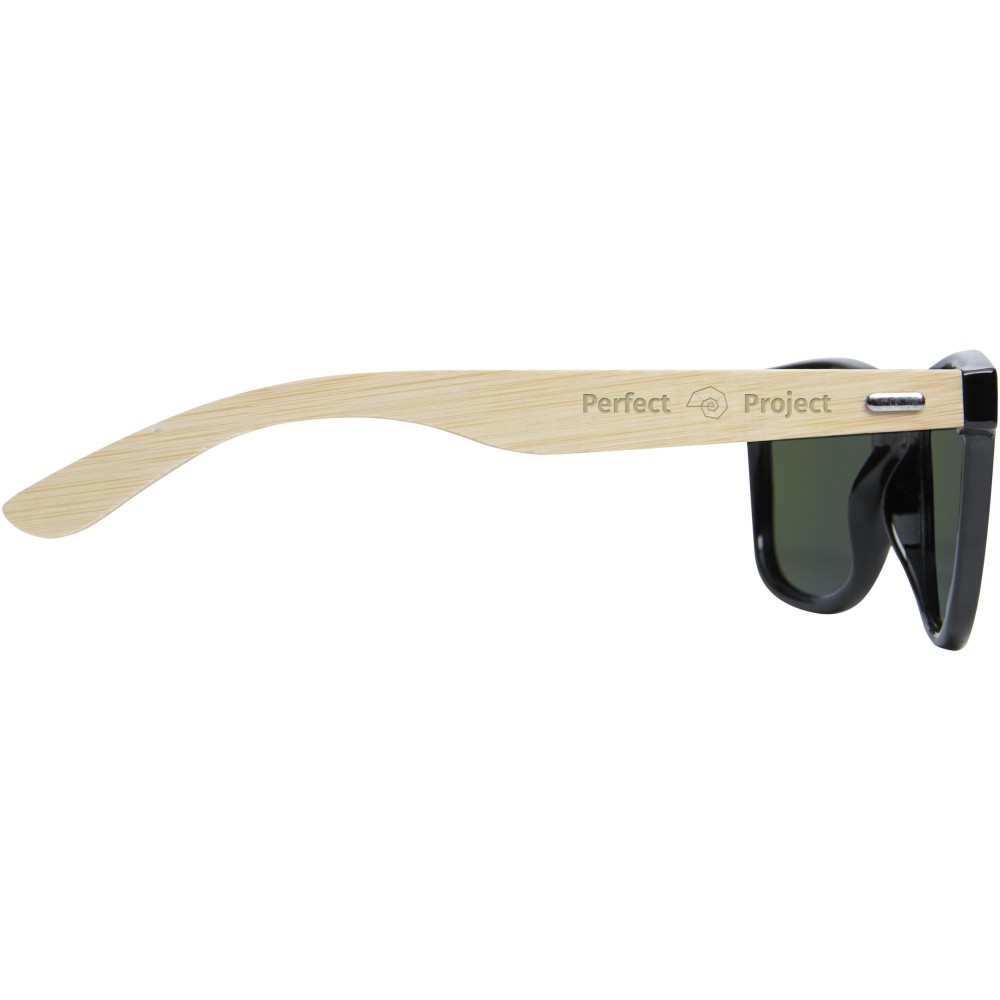 Taiyo verspiegelte polarisierte Sonnenbrille aus rPET/Bambus (Sonnenbrillen)