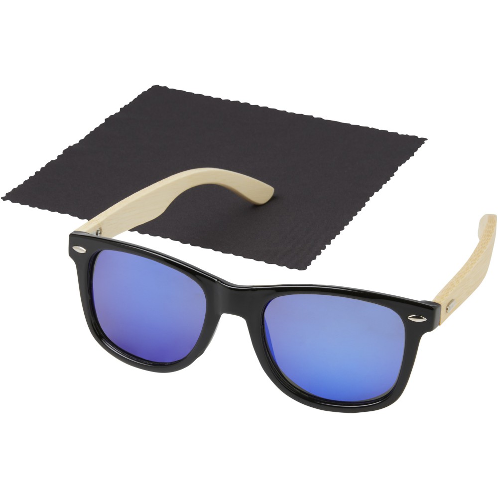 Taiyo verspiegelte polarisierte Sonnenbrille aus rPET/Bambus (Sonnenbrillen)