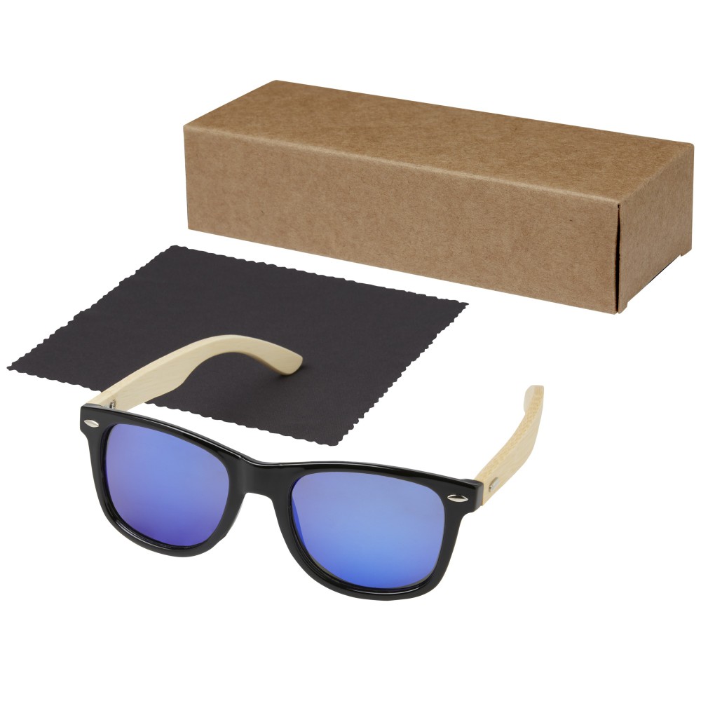 Taiyo verspiegelte polarisierte Sonnenbrille aus rPET/Bambus (Sonnenbrillen)
