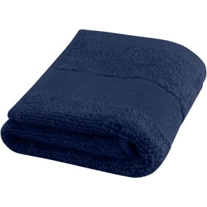 Sophia 450 g/m2 cotton bath towel 30x50 cm, Navy (Towels)