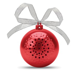 Speaker Christmas ball, Red (Speakers, radios)