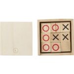 Wooden Tic Tac Toe game Alessio, brown
