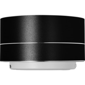 Aluminium wireless speaker Yves, black (Speakers, radios)