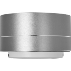Aluminium wireless speaker Yves, silver (Speakers, radios)