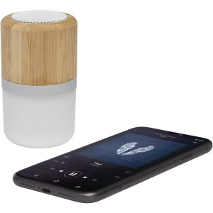 Aurea bamboo Bluetooth? speaker with light, Wood (Speakers, radios)