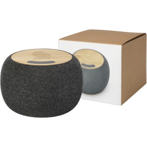 Ecofiber bamboo/RPET Bluetooth(r) speaker and wireless charg (Speakers, radios)