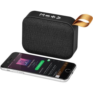 Fashion fabric Bluetooth(r) speaker, solid black (Speakers, radios)