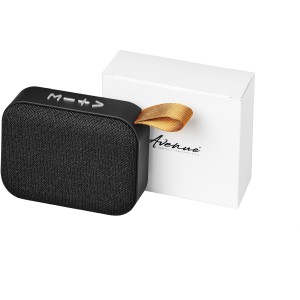 Fashion fabric Bluetooth(r) speaker, solid black (Speakers, radios)