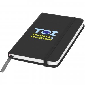 Spectrum A6 hard cover notebook, solid black (Notebooks)