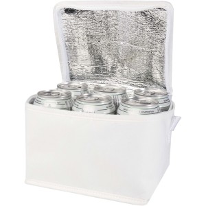 Spectrum 6-can recycled non-woven cooler bag 4L, White <font size=1>[ENG]</font>