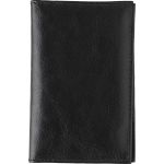 Split leather credit card wallet Lee, black (8050-01)
