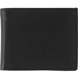 Split leather wallet Yvonne, black (Wallets)