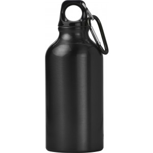 Aluminium bottle Santiago, black (Sport bottles)
