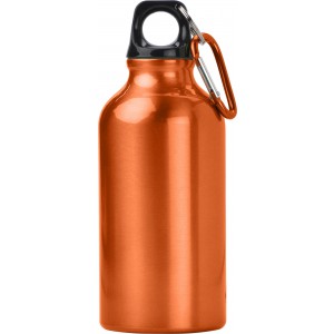 Aluminium bottle Santiago, orange (Sport bottles)