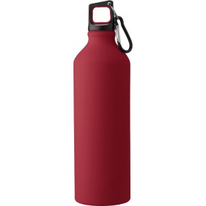 Aluminium drinking bottle Miles, red (Sport bottles)