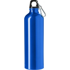 Aluminium flask Gio, cobalt blue (Sport bottles)