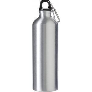 Aluminium flask Gio, silver (Sport bottles)