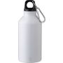 Recycled aluminium bottle (400 ml) Myles, white