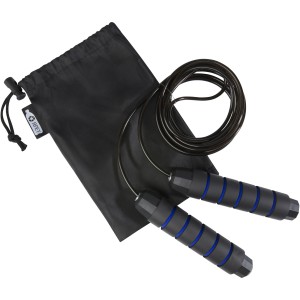 Austin soft skipping rope in recycled PET pouch, Royal blue (Sports equipment)