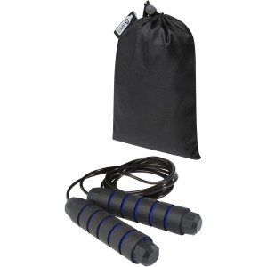 Austin soft skipping rope in recycled PET pouch, Royal blue (Sports equipment)