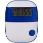 Plastic pedometer with a step counter., cobalt blue