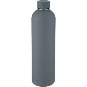 Spring 1 L copper vacuum insulated bottle, Dark grey (Water bottles)