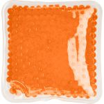 Square shaped plastic hot/cold pack, orange (7413-07)