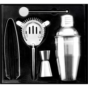 Stainless steel cocktail set Natalina, silver (Wine, champagne, cocktail equipment)