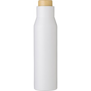 Stainless steel double walled bottle Christian, white (Water bottles)