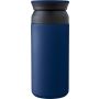 Stainless steel double-walled drinking mug 350 ml Gwen, blue