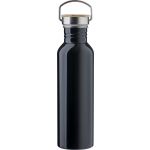 Stainless steel drinking bottle Poppy, black (865174-01)