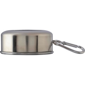 Stainless steel foldable cup Annette, silver (Glas)