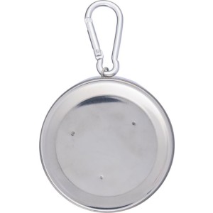 Stainless steel foldable cup Annette, silver (Glas)