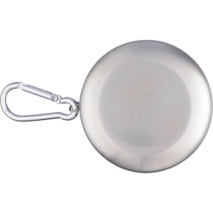 Stainless steel foldable cup Annette, silver (Glas)