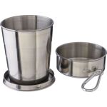 Stainless steel foldable cup Annette, silver <font size=1>[ENG]</font> (1171288-32)