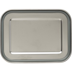 Stainless steel lunch box Kasen, silver (Metal kitchen equipments)